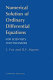 Numerical solution of ordinary differential equations /