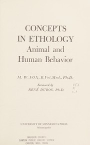 Concepts in ethology : animal and human behavior /