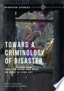 Toward a criminology of disaster : what we know and what we need to find out /