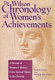 The Wilson chronology of women's achievements : a record of women's achievements from ancient times to present /