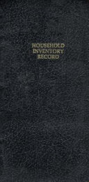 Household inventory record /