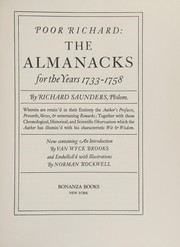 Poor Richard : the almanacks for the years, 1733-1758 /