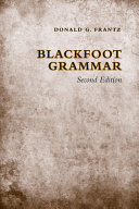 Blackfoot grammar /