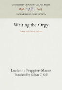 Writing the orgy : power and parody in Sade /