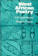 West African poetry : a critical history /