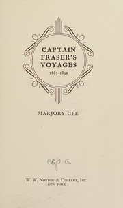 Captain Fraser's voyages, 1865-1892 /