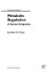 Metabolic regulation : a human perspective /