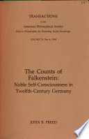 The Counts of Falkenstein : noble self-consciousness in twelfth-century Germany /