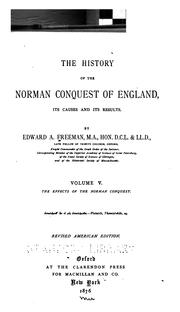 The history of the Norman conquest of England /