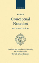 Conceptual notation, and related articles /