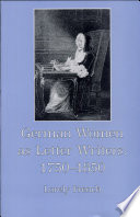 German women as letter writers, 1750-1850 /