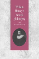 William Harvey's natural philosophy /