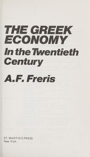 The Greek economy in the twentieth century /