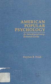American popular psychology : an interdisciplinary research guide /