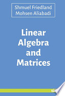 Linear algebra and matrices /