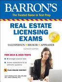 Barron's real estate licensing exams : salesperson, broker, appraiser /