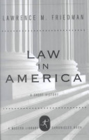 Law in America : a short history /