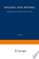 Maxima and minima : theory and economic applications /