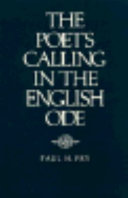 The poet's calling in the English ode /