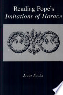 Reading Pope's Imitations of Horace /