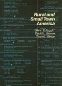 Rural and small town America /