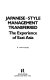 Japanese-style management transferred : the experience of East Asia /