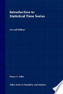 Introduction to statistical time series /