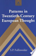 Patterns in twentieth-century European thought /