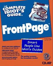 The complete idiot's guide to FrontPage /