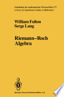 Riemann-Roch Algebra /