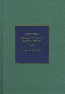 A critical bibliography of Daniel Defoe /