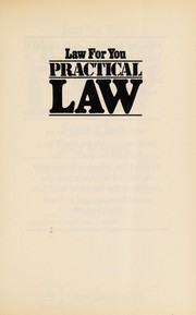 Practical law for the layman : law for you /