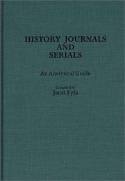 History journals and serials : an analytical guide /