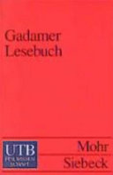 Gadamer Lesebuch /