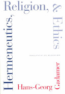 Hermeneutics, religion, and ethics /