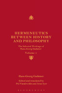 Hermeneutics between history and philosophy /