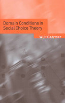 Domain conditions in social choice theory /