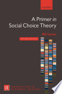 A primer in social choice theory /