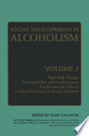 Recent Developments in Alcoholism : Volume 3 /
