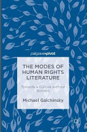 The modes of human rights literature : towards a culture without borders /