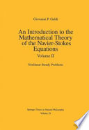 An introduction to the mathematical theory of the Navier-Stokes equations /