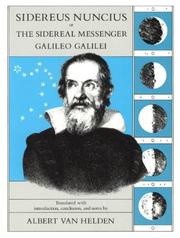 Sidereus nuncius, or, The Sidereal messenger /