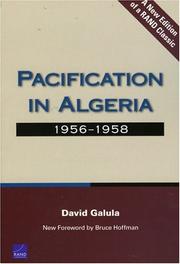 Pacification in Algeria, 1956-1958 /