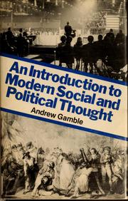 An introduction to modern social and political thought /