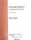 Management : an integrated framework /