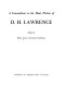 A concordance to the short fiction of D. H. Lawrence /