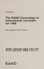 The Rand chronology of international terrorism for 1988 /