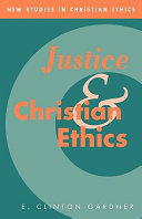Justice and Christian ethics /