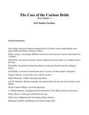 The case of the curious bride /