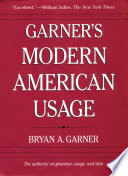 Garner's modern American usage /